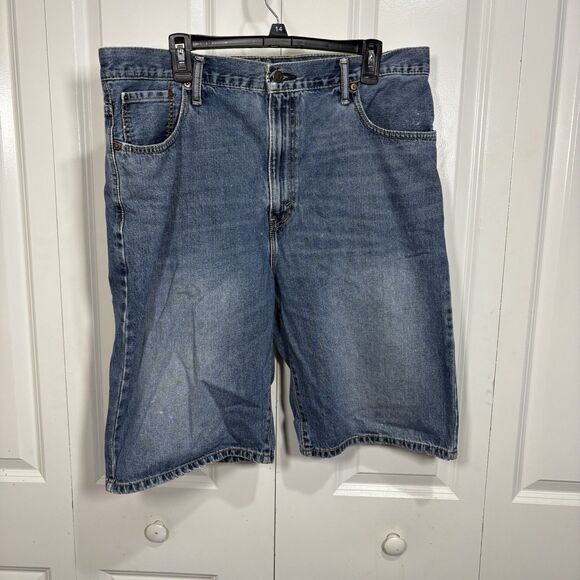 Levi’s 569 Jean Shorts Men 36 Relaxed Fit Denim Carpenter Skater Y2K - Picture 1 of 9